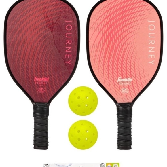 NEW Franklin Sports 2 Player Wood Journey Pickleball Paddle and Ball Set - Picture 8 of 8